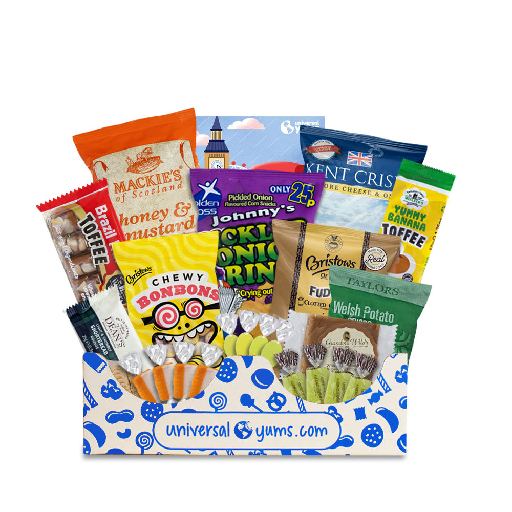 British Snacks - Universal Yums International Snack Box - 2020