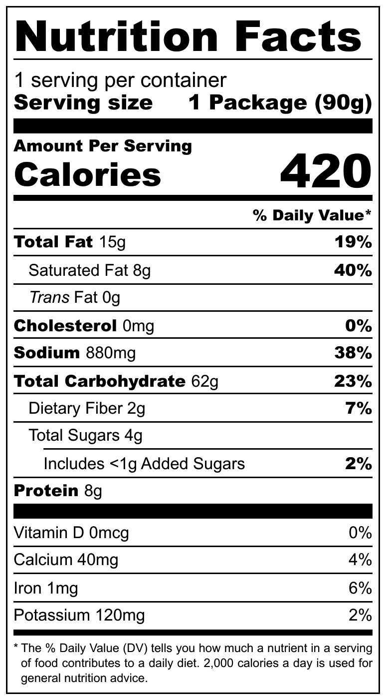 Terre Di Puglia Mr Tarallino Pomodoro e Origano nutritional label