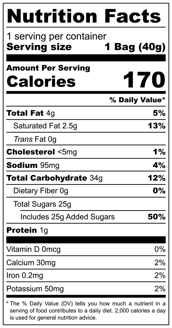 El Caserío Crema de Pistacho nutritional label