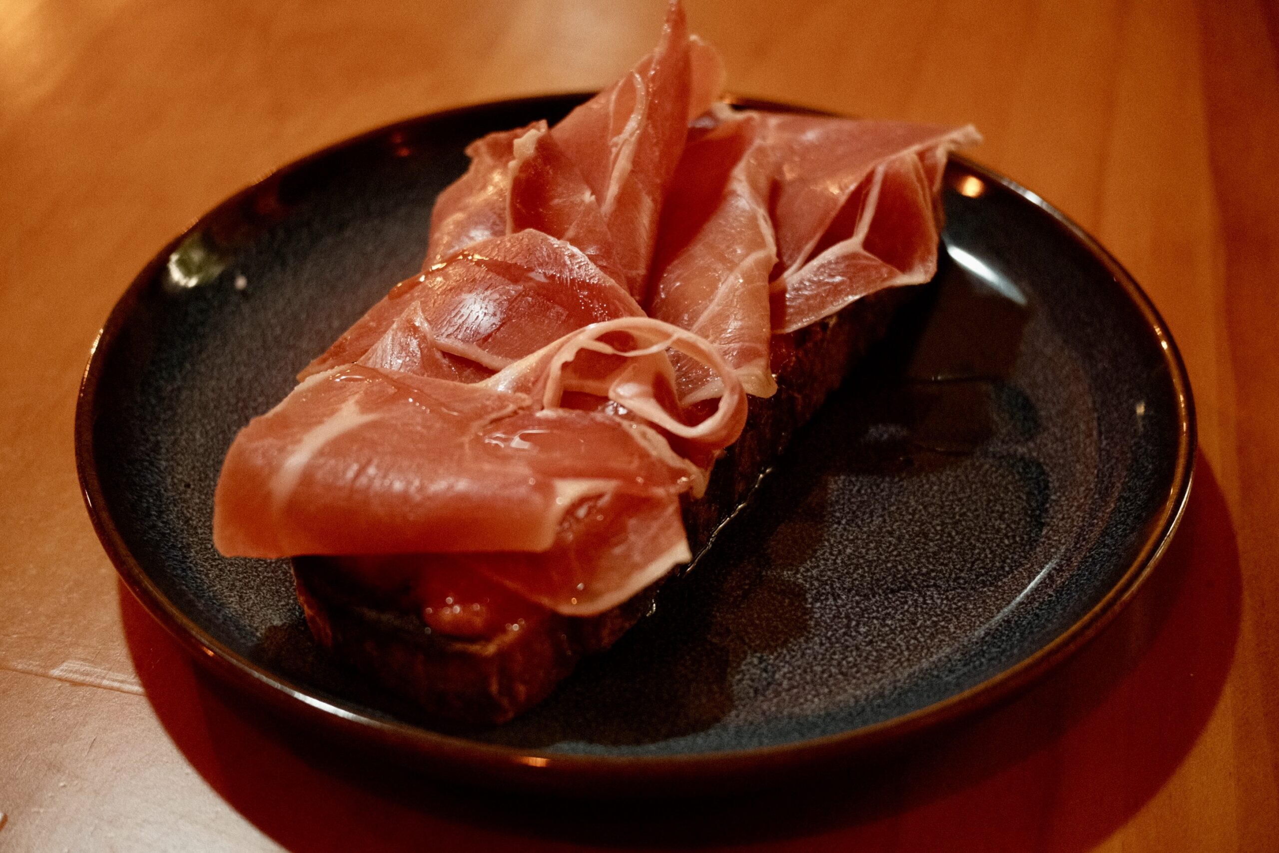 Tostada With Jamon Iberico & Tomato