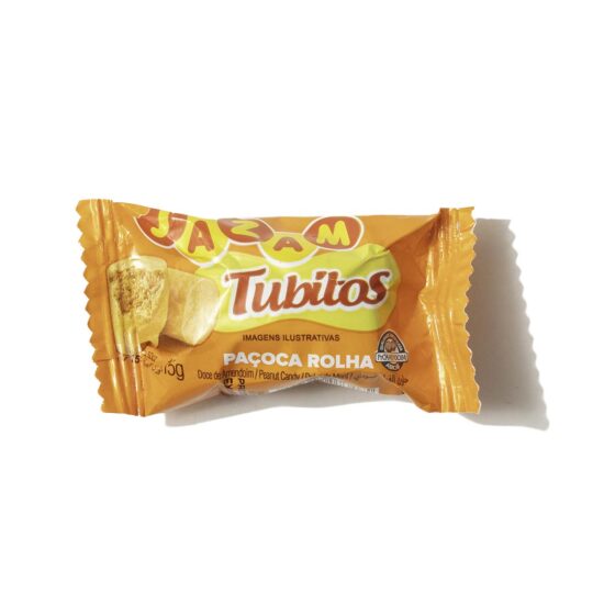 Jazam Tubitos Pacoca Rolha Package